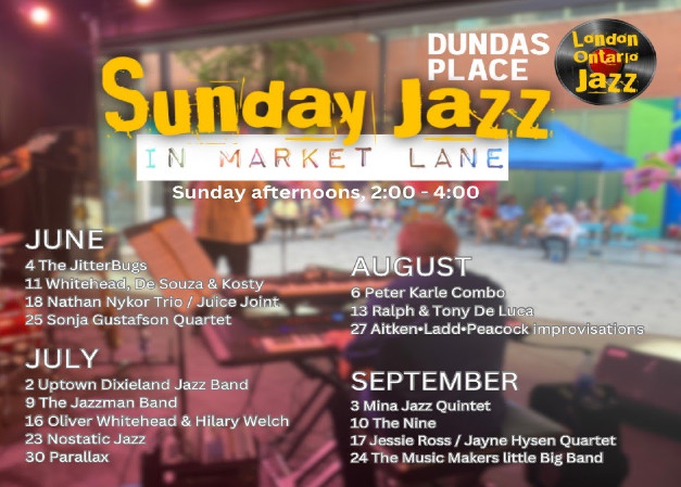 Sunday Jazz in Market Lane Announced!